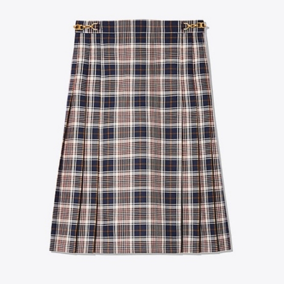 Tory Burch Garrett Milano Tartan Plaid Skirt - Picture 6 of 6
